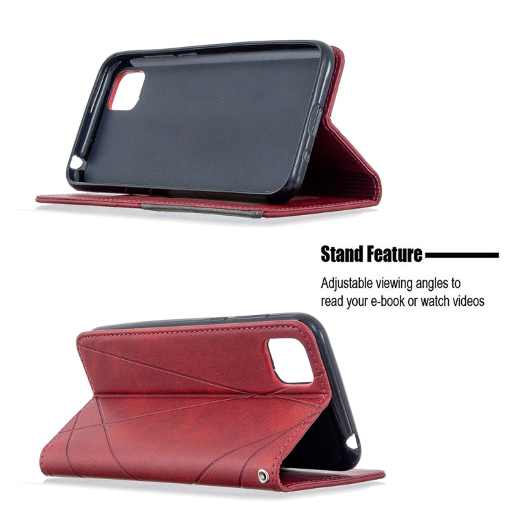 For Huawei Y5P / Honor 9S Rhombus Texture Horizontal Flip Magnetic Leather Case with Holder & Card Slots & Wallet