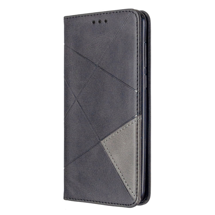 For Huawei Y5P / Honor 9S Rhombus Texture Horizontal Flip Magnetic Leather Case with Holder & Card Slots & Wallet