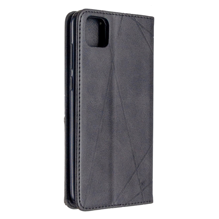 For Huawei Y5P / Honor 9S Rhombus Texture Horizontal Flip Magnetic Leather Case with Holder & Card Slots & Wallet