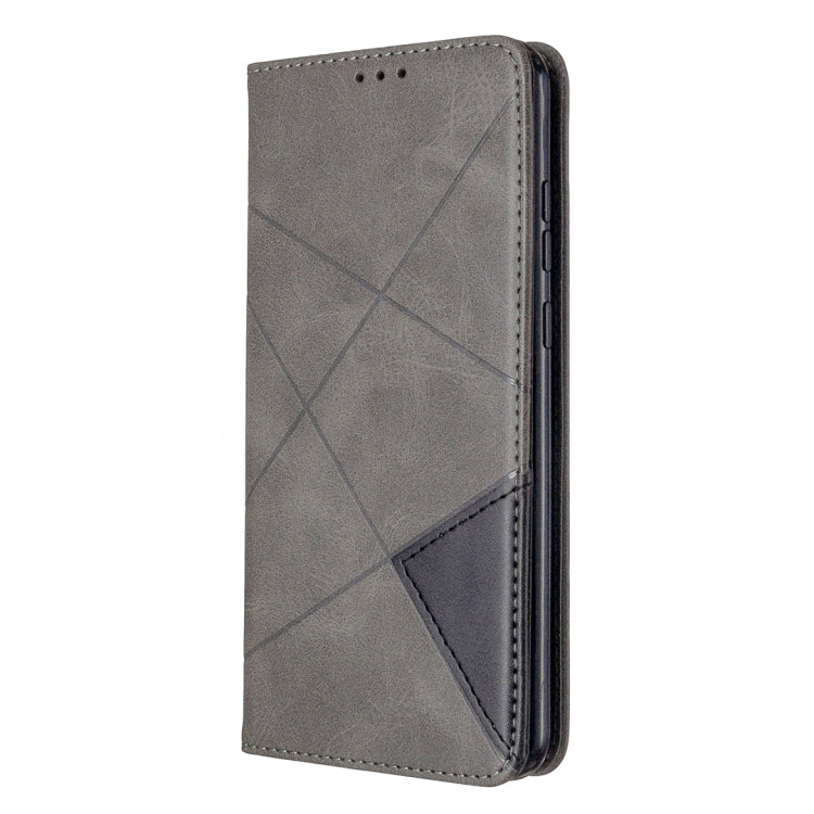 For Huawei Honor 9A Rhombus Texture Horizontal Flip Magnetic Leather Case with Holder & Card Slots & Wallet