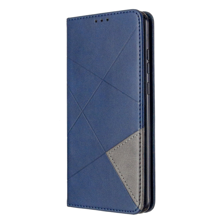 For Huawei Honor 9A Rhombus Texture Horizontal Flip Magnetic Leather Case with Holder & Card Slots & Wallet