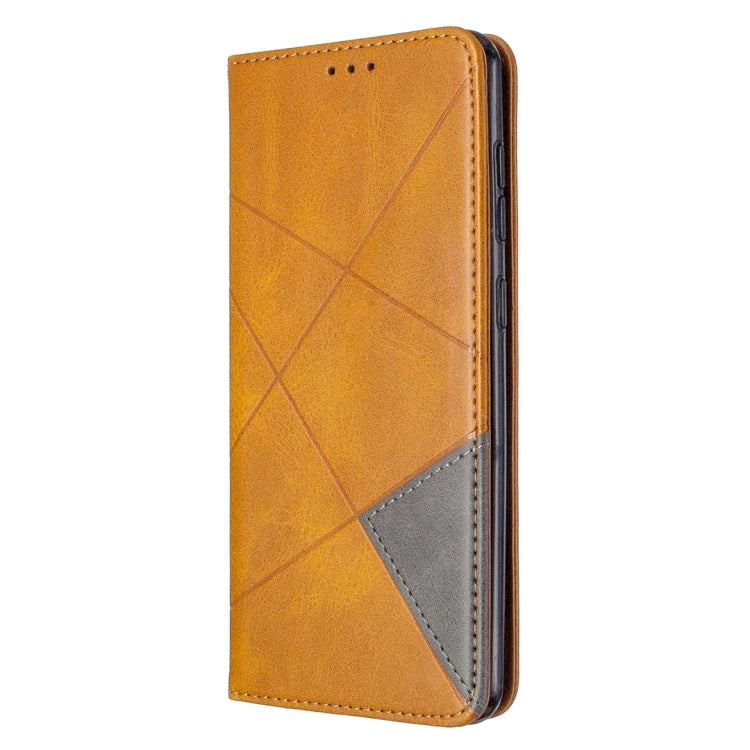 For Samsung Galaxy A31 Rhombus Texture Horizontal Flip Magnetic Leather Case with Holder & Card Slots & Wallet
