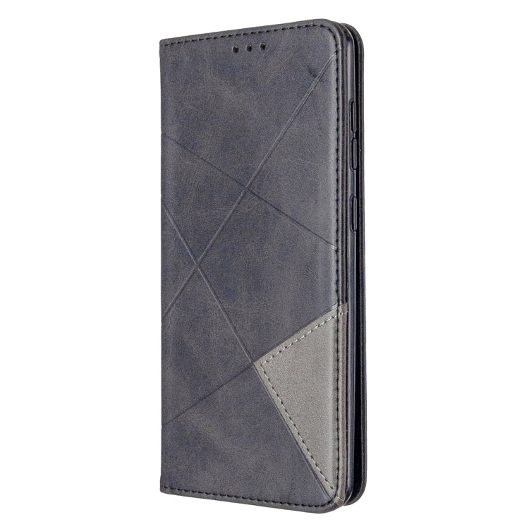 For Samsung Galaxy A31 Rhombus Texture Horizontal Flip Magnetic Leather Case with Holder & Card Slots & Wallet