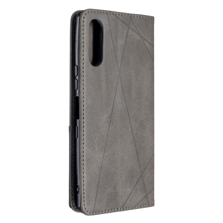 For Sony Xperia L4 Rhombus Texture Horizontal Flip Magnetic Leather Case with Holder & Card Slots & Wallet