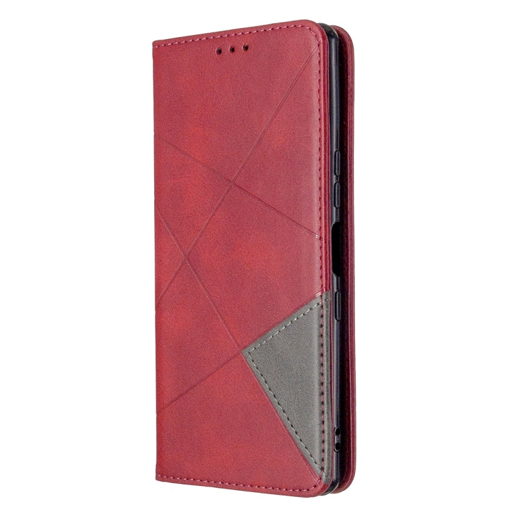 For Sony Xperia L4 Rhombus Texture Horizontal Flip Magnetic Leather Case with Holder & Card Slots & Wallet