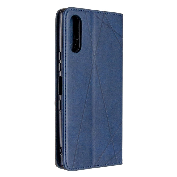 For Sony Xperia L4 Rhombus Texture Horizontal Flip Magnetic Leather Case with Holder & Card Slots & Wallet