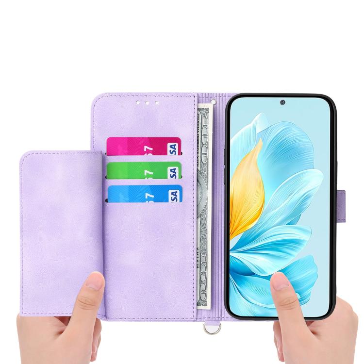 For vivo Y31d 4G Skin Feel Flowers Embossed Wallet Leather Phone Case