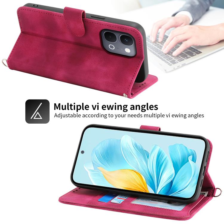 For vivo Y31d 4G Skin Feel Flowers Embossed Wallet Leather Phone Case