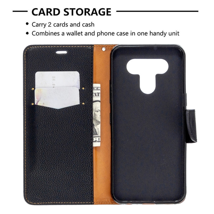 For LG K51 Litchi Texture Pure Color Horizontal Flip PU Leather Case with Holder & Card Slots & Wallet & Lanyard