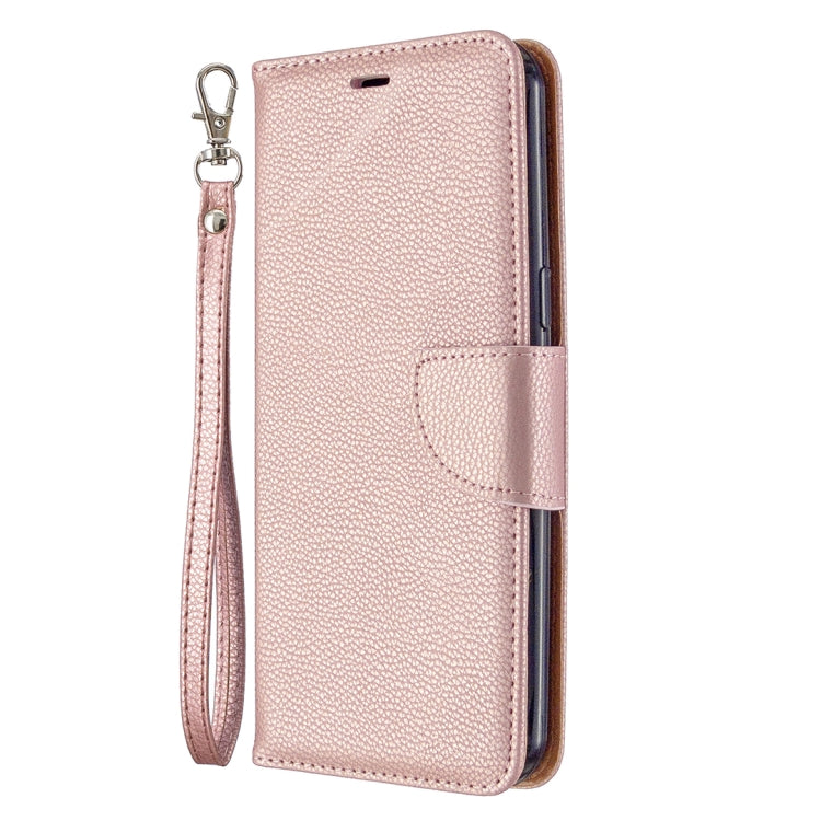 For LG K51 Litchi Texture Pure Color Horizontal Flip PU Leather Case with Holder & Card Slots & Wallet & Lanyard
