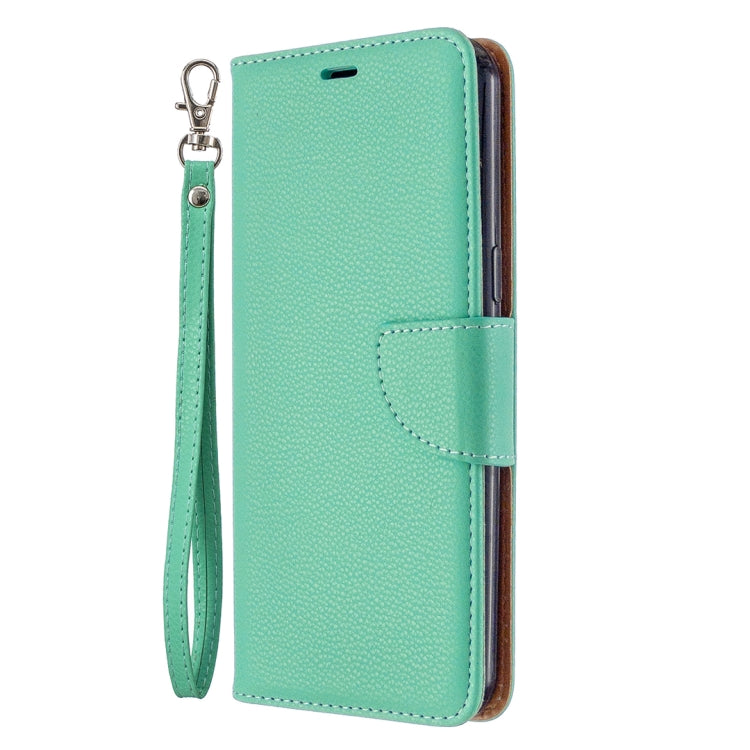 For LG K51 Litchi Texture Pure Color Horizontal Flip PU Leather Case with Holder & Card Slots & Wallet & Lanyard