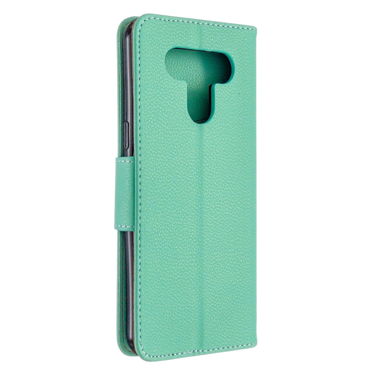 For LG K51 Litchi Texture Pure Color Horizontal Flip PU Leather Case with Holder & Card Slots & Wallet & Lanyard