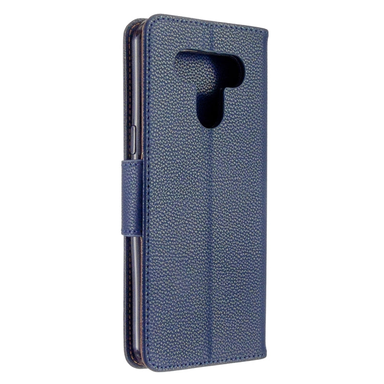 For LG K51 Litchi Texture Pure Color Horizontal Flip PU Leather Case with Holder & Card Slots & Wallet & Lanyard
