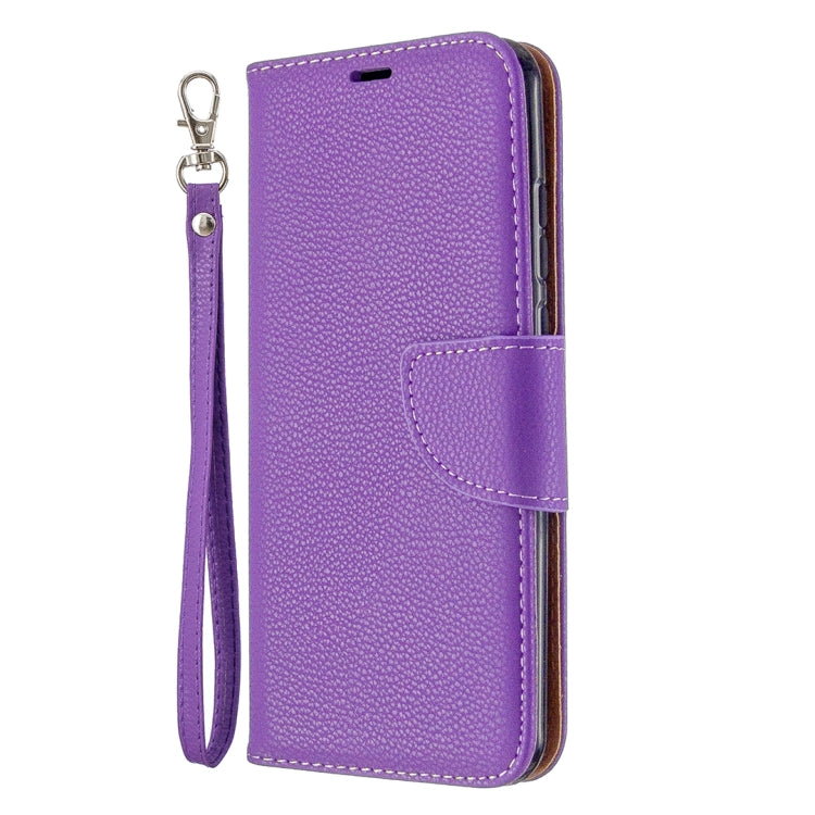 For Huawei P Smart (2020) Litchi Texture Pure Color Horizontal Flip PU Leather Case with Holder & Card Slots & Wallet & Lanyard