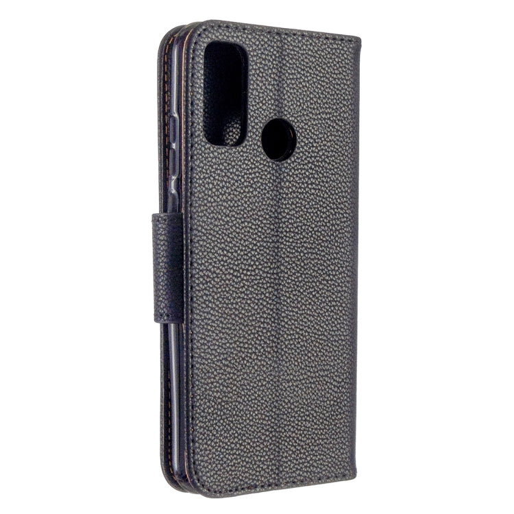 For Huawei P Smart (2020) Litchi Texture Pure Color Horizontal Flip PU Leather Case with Holder & Card Slots & Wallet & Lanyard
