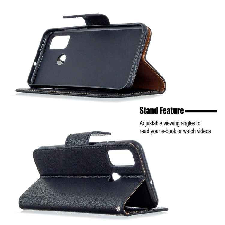 For Huawei P Smart (2020) Litchi Texture Pure Color Horizontal Flip PU Leather Case with Holder & Card Slots & Wallet & Lanyard
