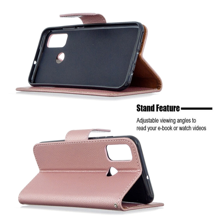 For Huawei P Smart (2020) Litchi Texture Pure Color Horizontal Flip PU Leather Case with Holder & Card Slots & Wallet & Lanyard