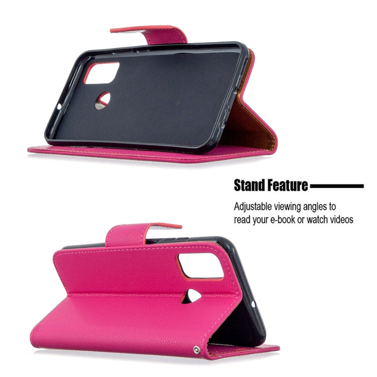 For Huawei P Smart (2020) Litchi Texture Pure Color Horizontal Flip PU Leather Case with Holder & Card Slots & Wallet & Lanyard