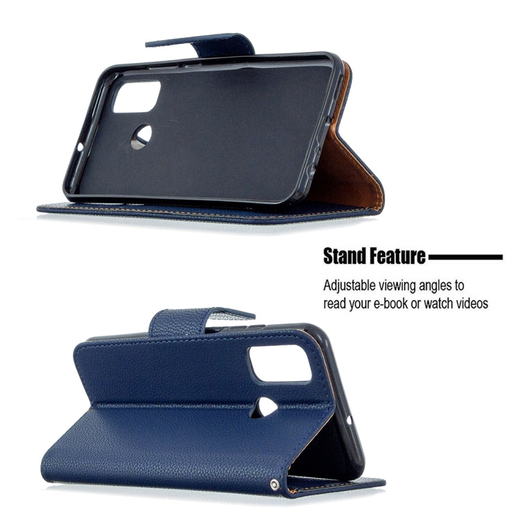For Huawei P Smart (2020) Litchi Texture Pure Color Horizontal Flip PU Leather Case with Holder & Card Slots & Wallet & Lanyard