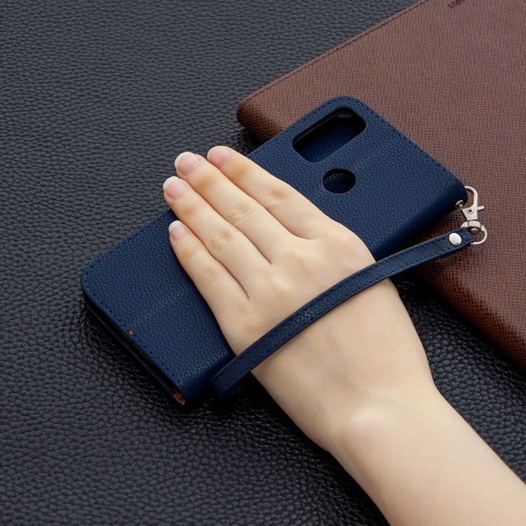 For Huawei P Smart (2020) Litchi Texture Pure Color Horizontal Flip PU Leather Case with Holder & Card Slots & Wallet & Lanyard