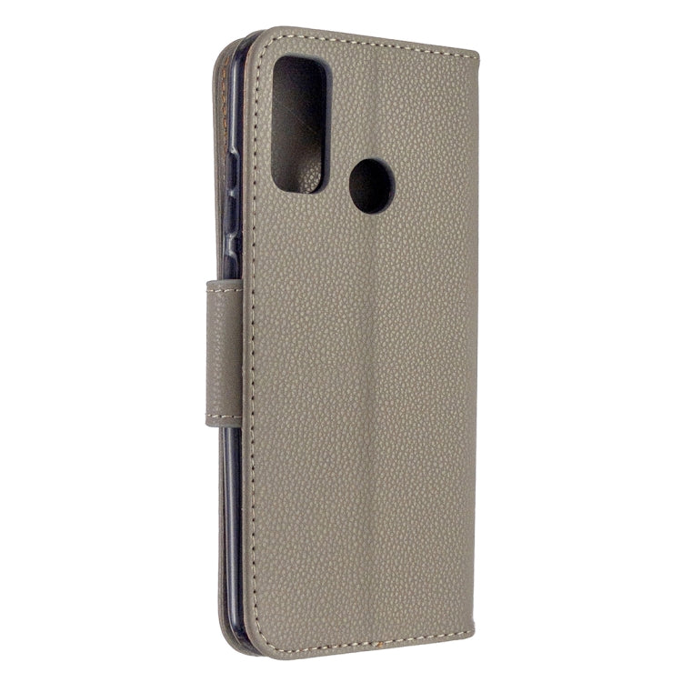 For Huawei P Smart (2020) Litchi Texture Pure Color Horizontal Flip PU Leather Case with Holder & Card Slots & Wallet & Lanyard
