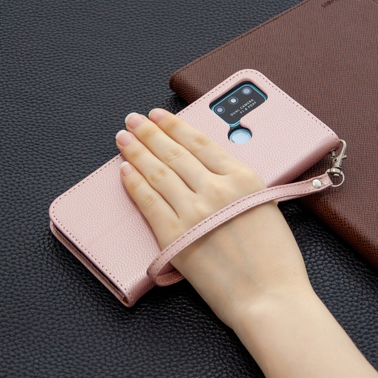 For Huawei Honor 9A Litchi Texture Pure Color Horizontal Flip PU Leather Case with Holder & Card Slots & Wallet & Lanyard