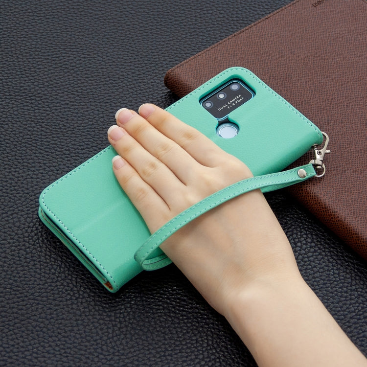 For Huawei Honor 9A Litchi Texture Pure Color Horizontal Flip PU Leather Case with Holder & Card Slots & Wallet & Lanyard