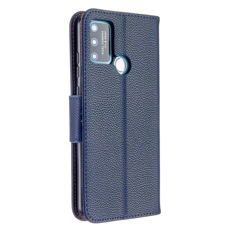 For Huawei Honor 9A Litchi Texture Pure Color Horizontal Flip PU Leather Case with Holder & Card Slots & Wallet & Lanyard