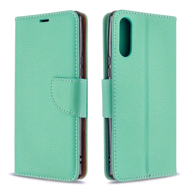 For Sony Xperia L4 Litchi Texture Pure Color Horizontal Flip PU Leather Case with Holder & Card Slots & Wallet & Lanyard