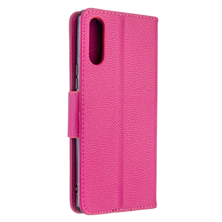 For Sony Xperia L4 Litchi Texture Pure Color Horizontal Flip PU Leather Case with Holder & Card Slots & Wallet & Lanyard
