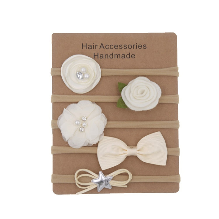 5 in 1 Children Flower Bowknot Headband Hair Accessories