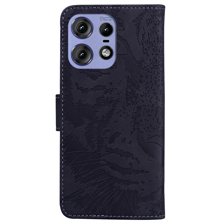 For Motorola Edge 50 Pro Tiger Embossing Pattern Flip Leather Phone Case