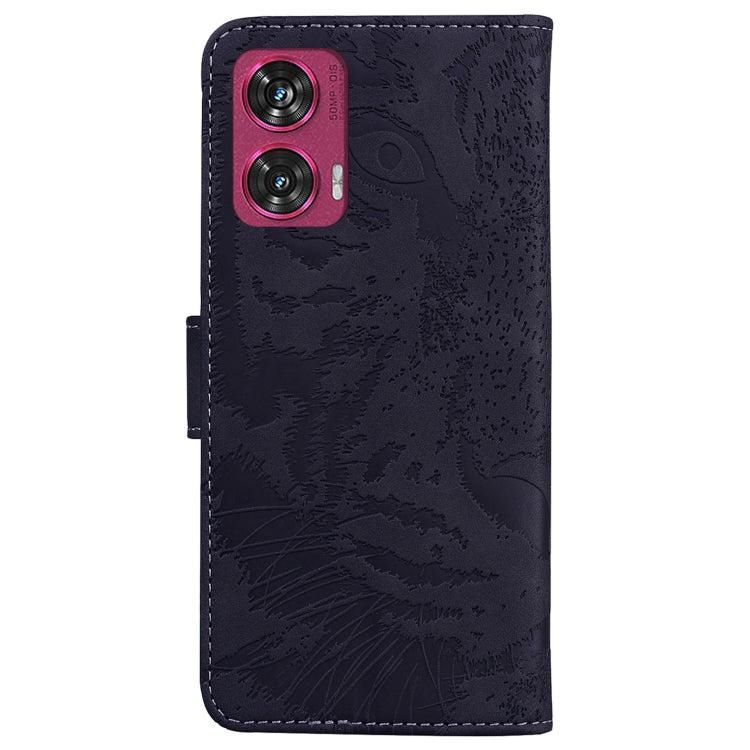 For Motorola Edge 50 Fusion Tiger Embossing Pattern Flip Leather Phone Case