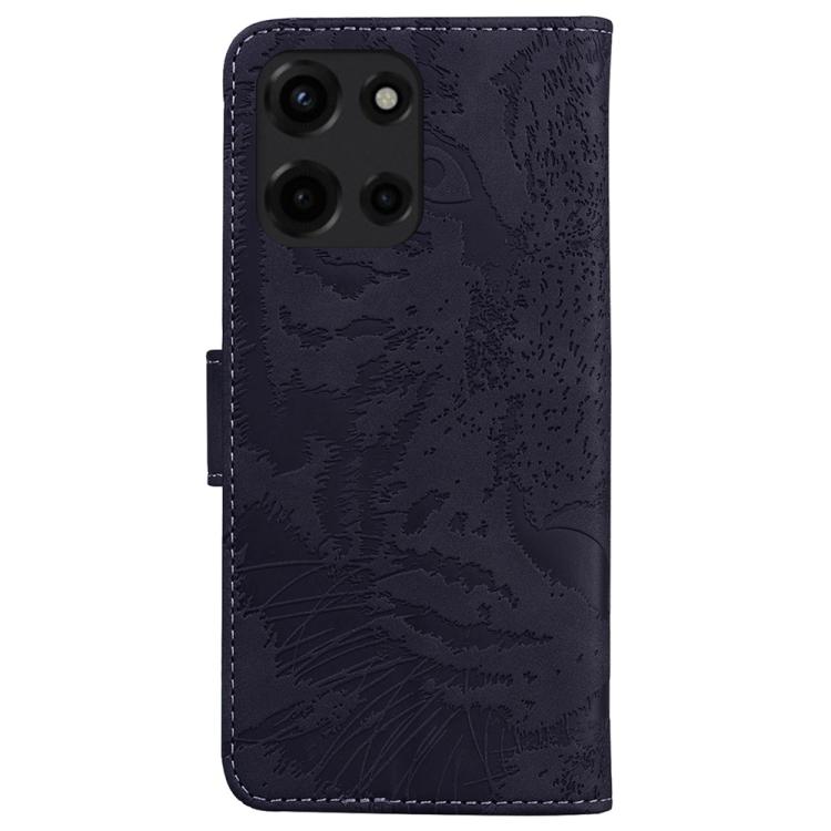 For Motorola Moto G 5G 2025 Tiger Embossing Pattern Flip Leather Phone Case