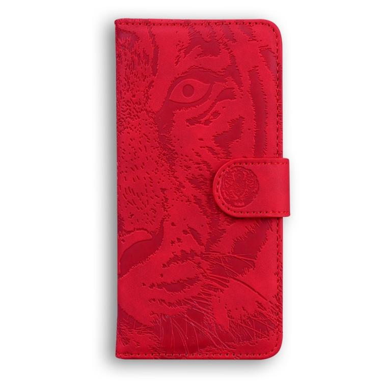 For Motorola Moto G05 / E15 Tiger Embossing Pattern Flip Leather Phone Case