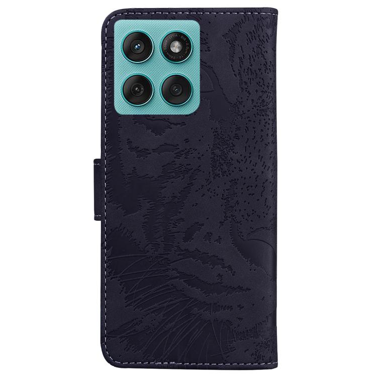 For Motorola Edge 60 Fusion / Edge 5G 2025 Tiger Embossing Pattern Flip Leather Phone Case