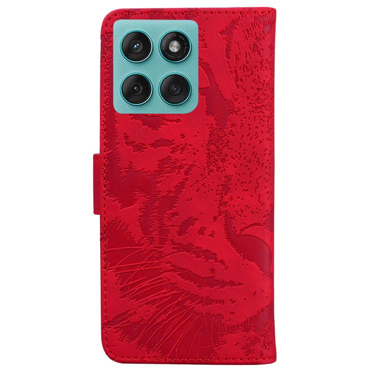 For Motorola Edge 60 Fusion / Edge 5G 2025 Tiger Embossing Pattern Flip Leather Phone Case