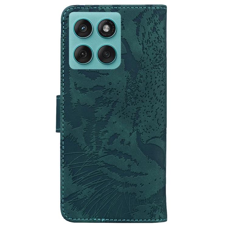 For Motorola Edge 60 Fusion / Edge 5G 2025 Tiger Embossing Pattern Flip Leather Phone Case
