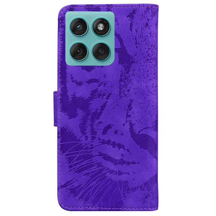 For Motorola Edge 60 Fusion / Edge 5G 2025 Tiger Embossing Pattern Flip Leather Phone Case