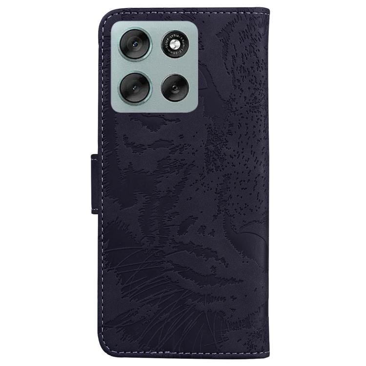 For Motorola Moto G56 5G / G66j 5G / G66y 5G Tiger Embossing Pattern Flip Leather Phone Case