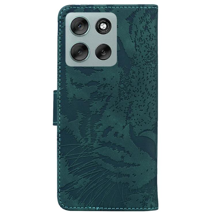 For Motorola Moto G56 5G / G66j 5G / G66y 5G Tiger Embossing Pattern Flip Leather Phone Case