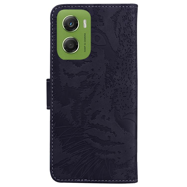For Motorola Moto G06 4G Tiger Embossing Pattern Flip Leather Phone Case