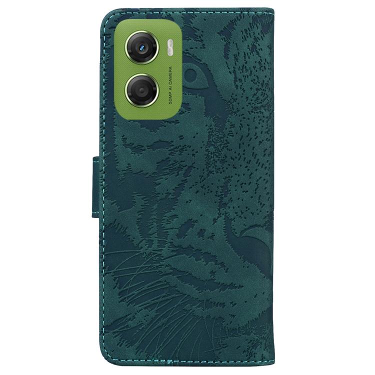 For Motorola Moto G06 4G Tiger Embossing Pattern Flip Leather Phone Case
