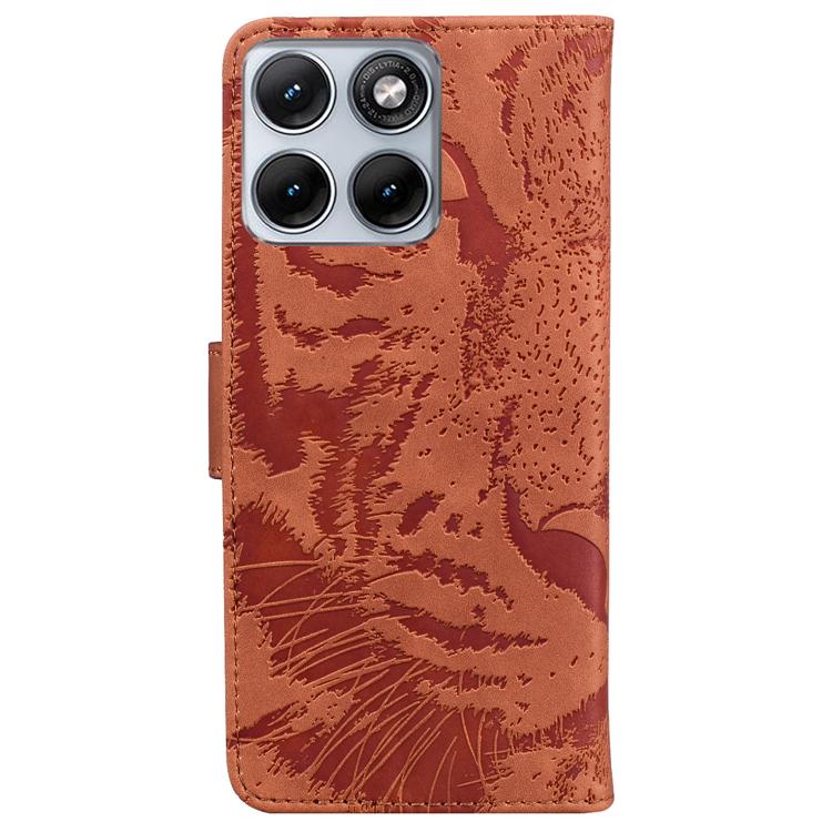 For Motorola Edge 70 Fusion 5G Tiger Embossing Pattern Flip Leather Phone Case