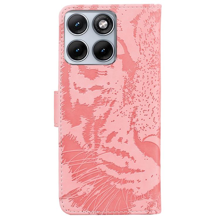 For Motorola Edge 70 Fusion 5G Tiger Embossing Pattern Flip Leather Phone Case