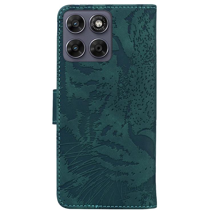 For Motorola Moto G67 5G / Moto G77 5G Tiger Embossing Pattern Flip Leather Phone Case