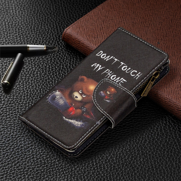 For Xiaomi Redmi 7A Colored Drawing Pattern Zipper Horizontal Flip Leather Case with Holder & Card Slots & Wallet