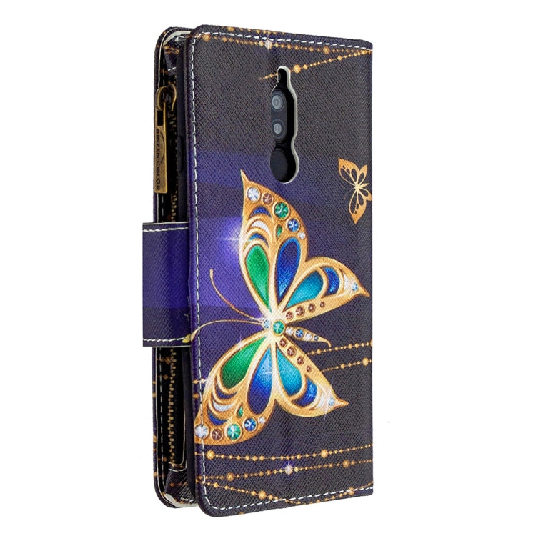 For Xiaomi Redmi 8 Colored Drawing Pattern Zipper Horizontal Flip Leather Case with Holder & Card Slots & Wallet