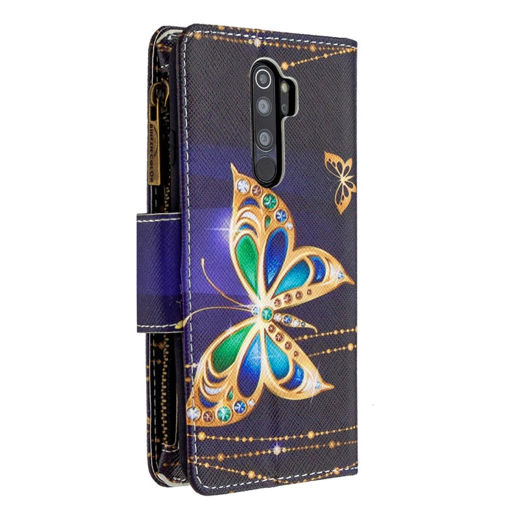 For Xiaomi Redmi Note 8 Pro Colored Drawing Pattern Zipper Horizontal Flip Leather Case with Holder & Card Slots & Wallet