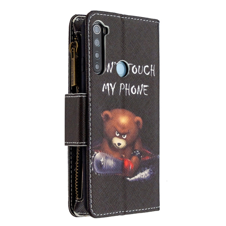 For Xiaomi Redmi Note 8 Colored Drawing Pattern Zipper Horizontal Flip Leather Case with Holder & Card Slots & Wallet